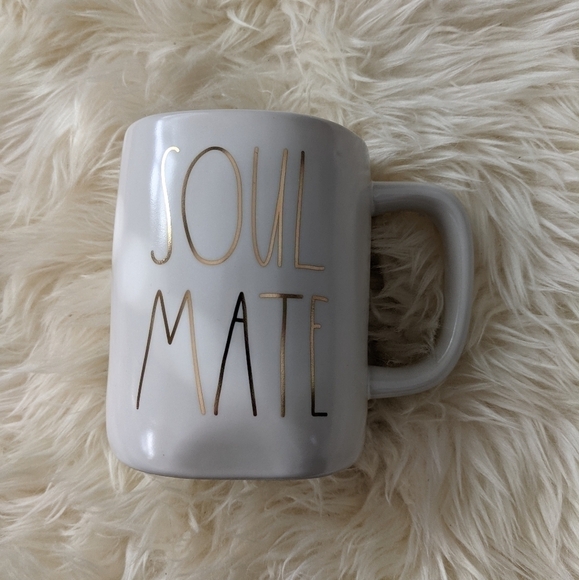 𝅺rae DUNN soul mate large ceramic mug 19.5oz new - Picture 1 of 4